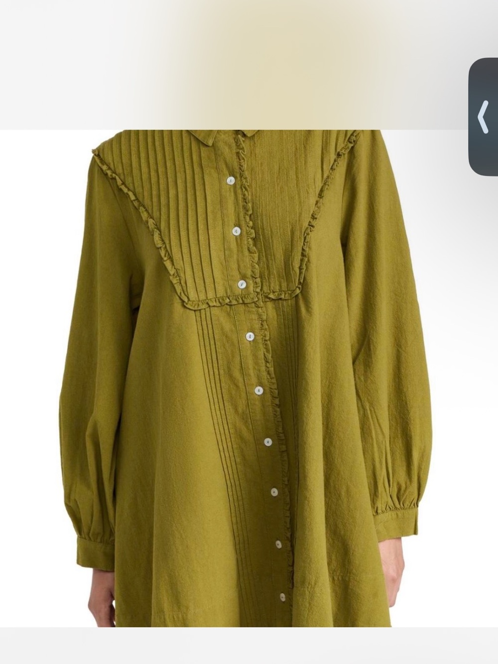 Free people green shirt dress size xl